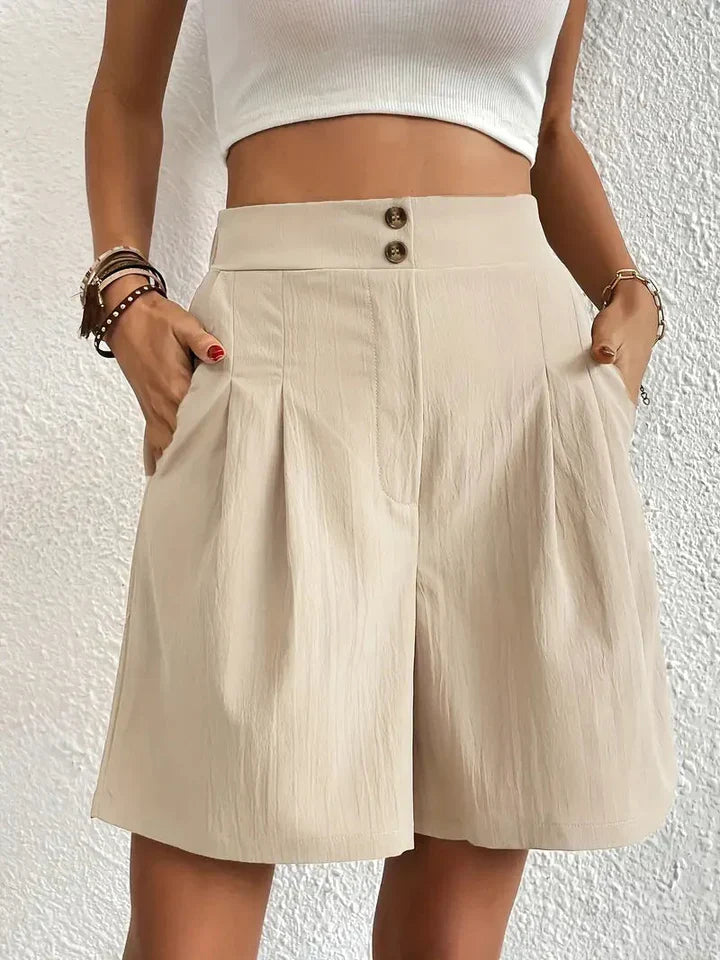 Hoge taille shorts dames – Comfortabele en modieuze shorts voor zomeroutfits