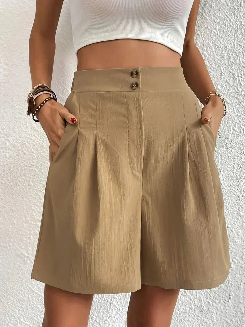 Hoge taille shorts dames – Comfortabele en modieuze shorts voor zomeroutfits