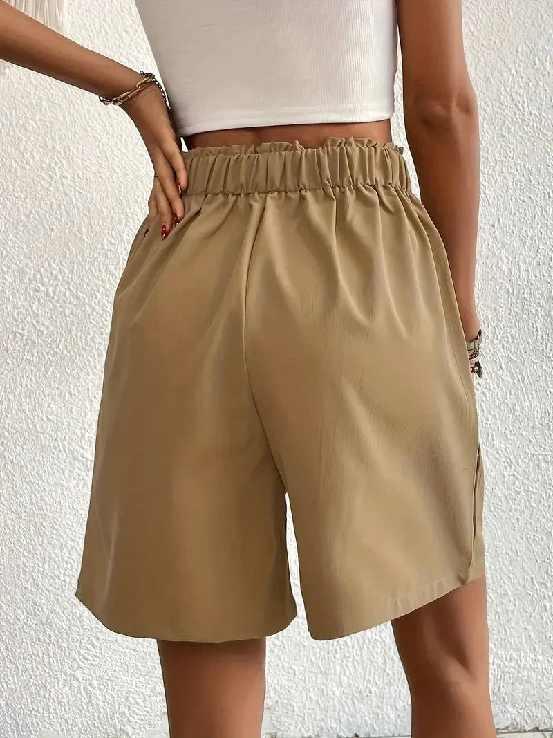 Hoge taille shorts dames – Comfortabele en modieuze shorts voor zomeroutfits