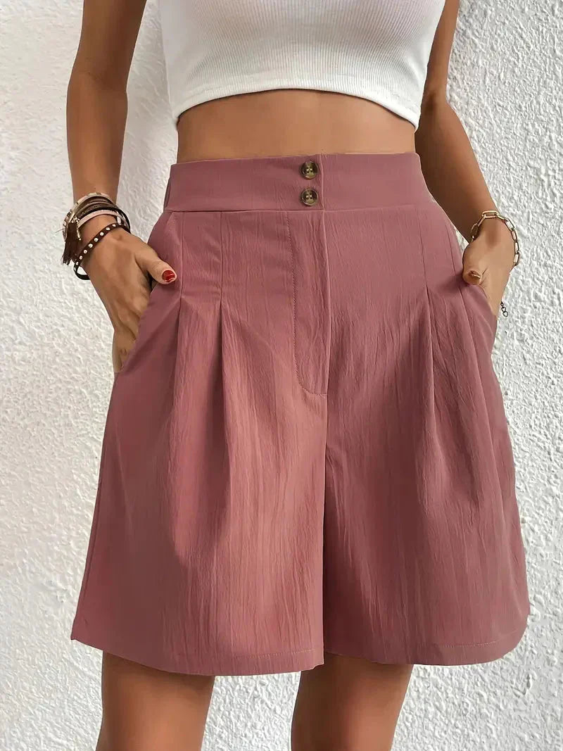 Hoge taille shorts dames – Comfortabele en modieuze shorts voor zomeroutfits
