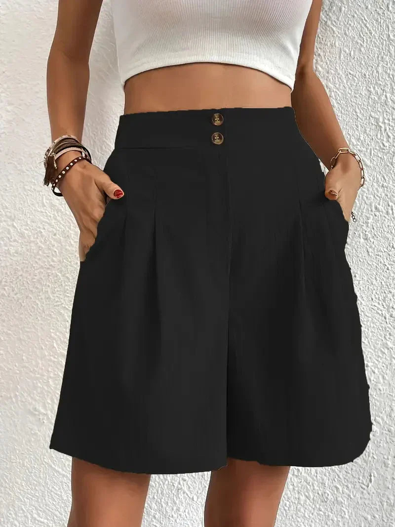 Hoge taille shorts dames – Comfortabele en modieuze shorts voor zomeroutfits