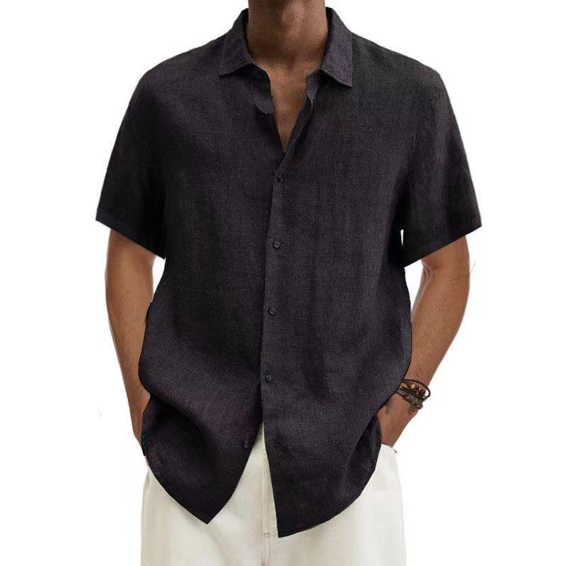 Korte Mouwen Overhemd Heren – Stijlvol Casual Shirt van Katoen voor Zomer