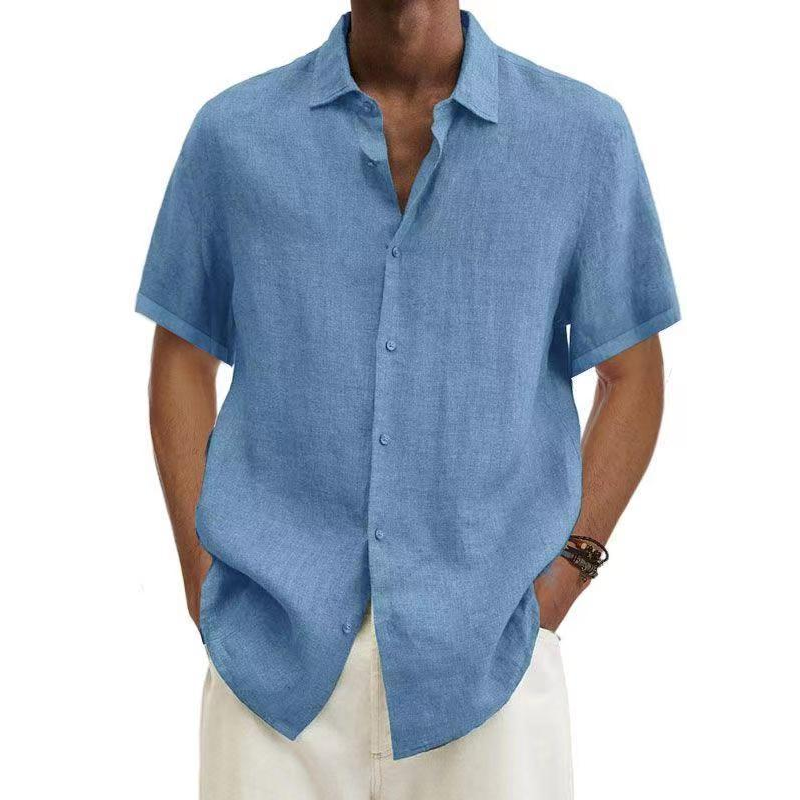 Korte Mouwen Overhemd Heren – Stijlvol Casual Shirt van Katoen voor Zomer