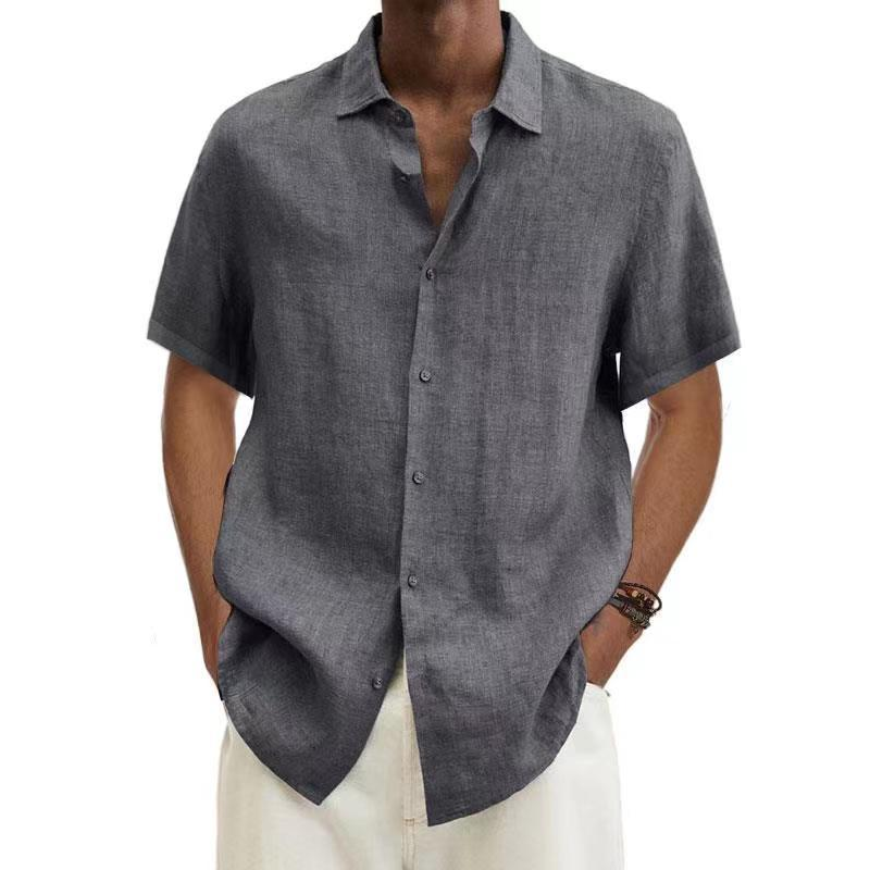 Korte Mouwen Overhemd Heren – Stijlvol Casual Shirt van Katoen voor Zomer
