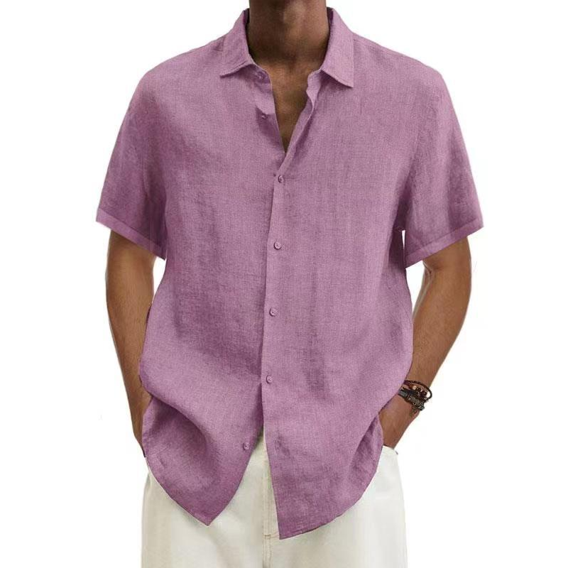 Korte Mouwen Overhemd Heren – Stijlvol Casual Shirt van Katoen voor Zomer