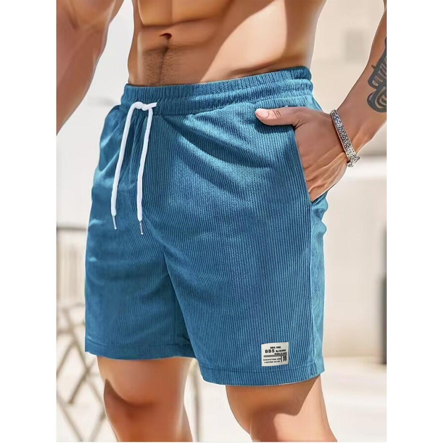 Shorts voor heren – Comfortabele vrijetijdshorts van ademend materiaal voor zomer