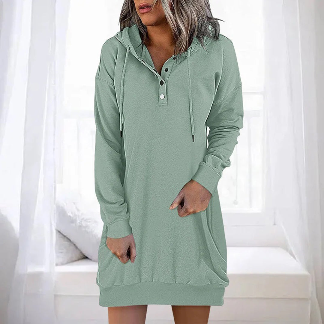 Kapuzenjurk Dames – Elegante en comfortabele jurk met capuchon voor casual stijl