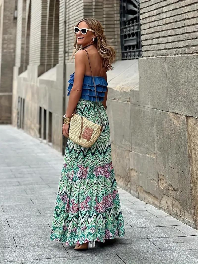 Maxi rok dames – Stijlvolle bedrukte maxirok voor elke gelegenheid en look