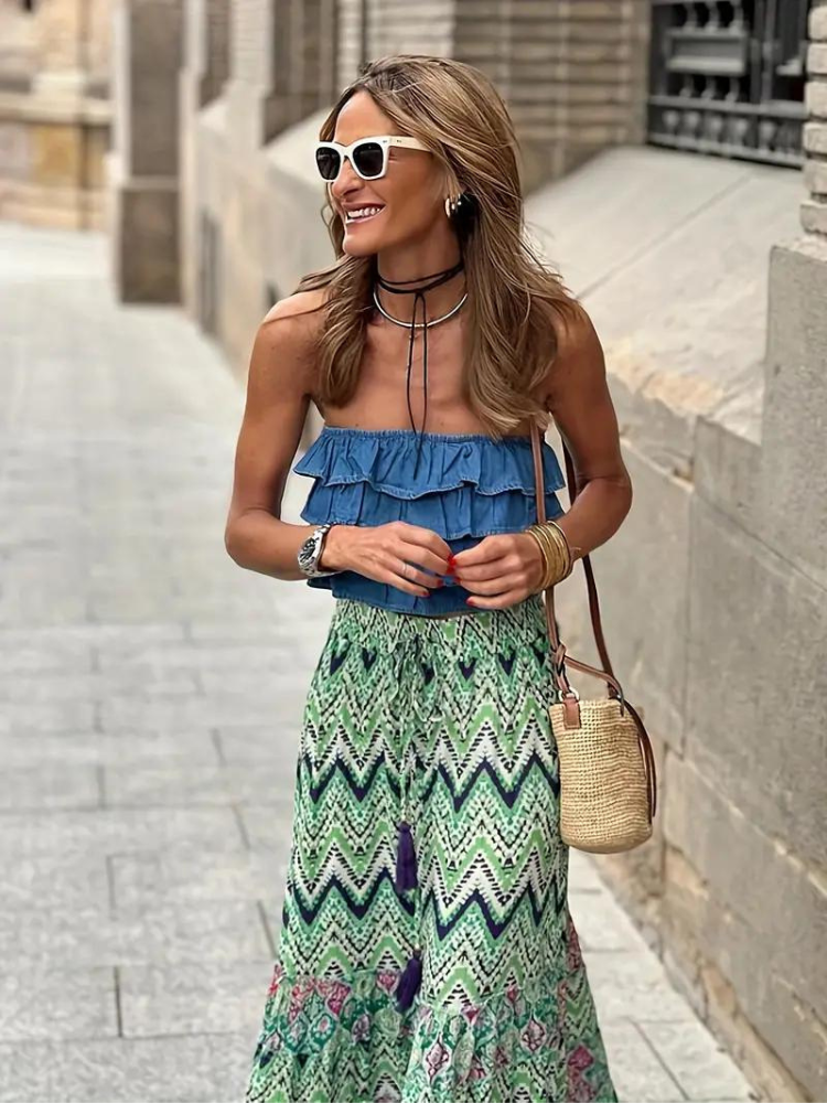 Maxi rok dames – Stijlvolle bedrukte maxirok voor elke gelegenheid en look