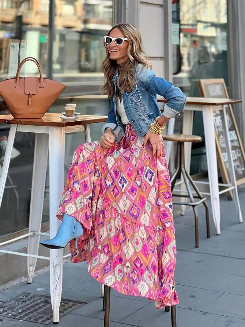 Maxi rok dames – Stijlvolle bedrukte maxirok voor elke gelegenheid en look