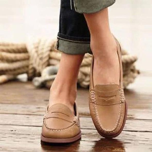 Loafers dames – Elegante leren loafers met comfortabele pasvorm voor dagelijks gebruik