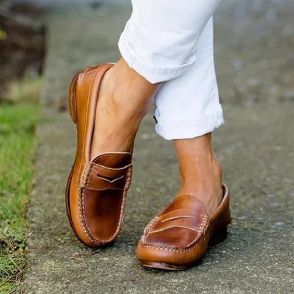 Loafers dames – Elegante leren loafers met comfortabele pasvorm voor dagelijks gebruik