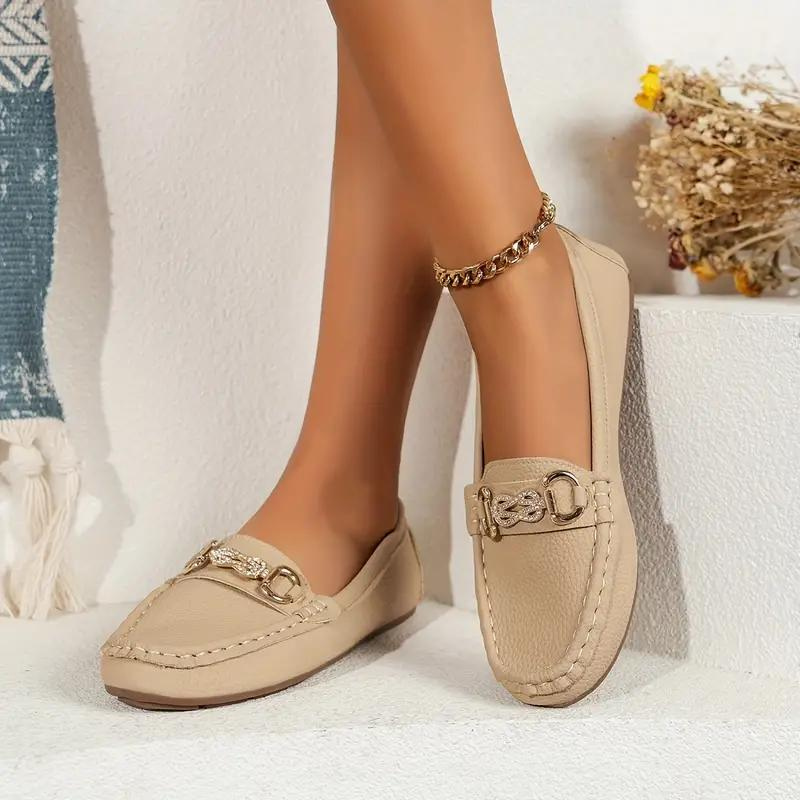 Loafers dames – Platte schoenen van leer met comfortabele pasvorm en stijl