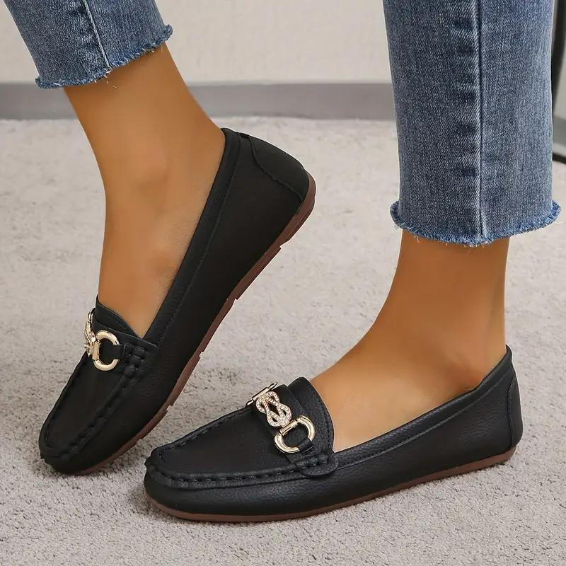 Loafers dames – Platte schoenen van leer met comfortabele pasvorm en stijl