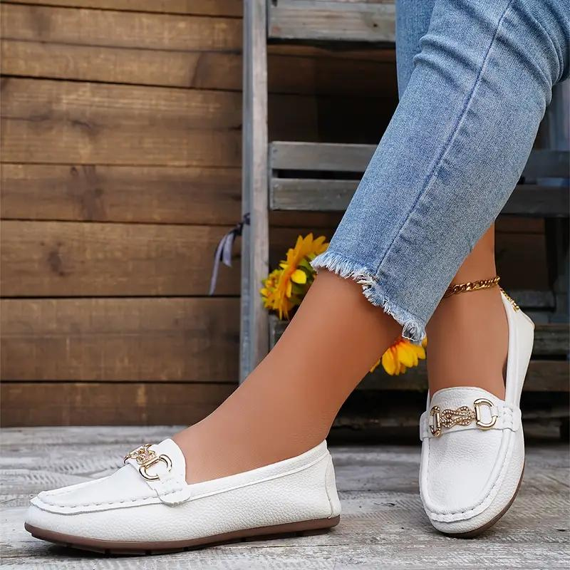 Loafers dames – Platte schoenen van leer met comfortabele pasvorm en stijl