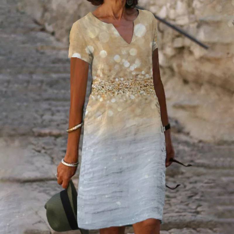 V-hals jurk dames – Casual elegante jurk met comfortabele pasvorm voor elke gelegenheid