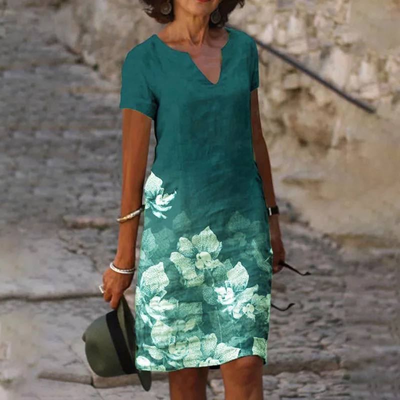 V-hals jurk dames – Casual elegante jurk met comfortabele pasvorm voor elke gelegenheid