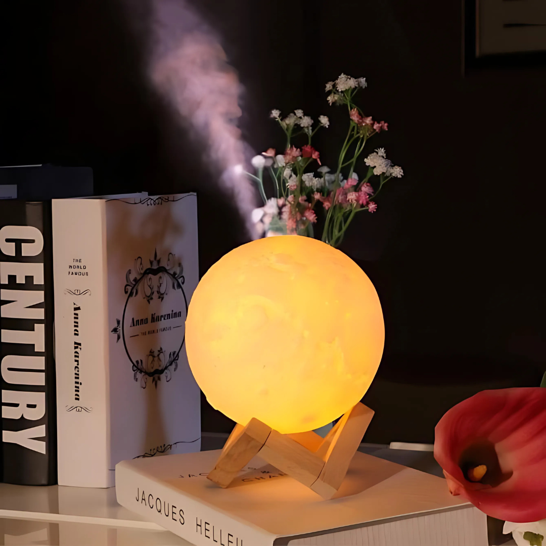 Luchtbevochtiger Diffuser LED Maanlamp