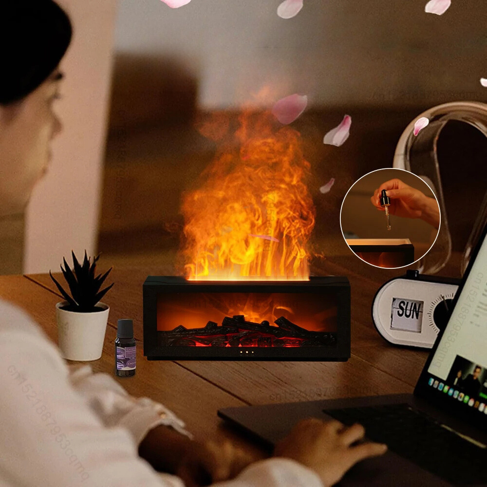 Luchtbevochtiger Vlam Effect Aroma Diffuser
