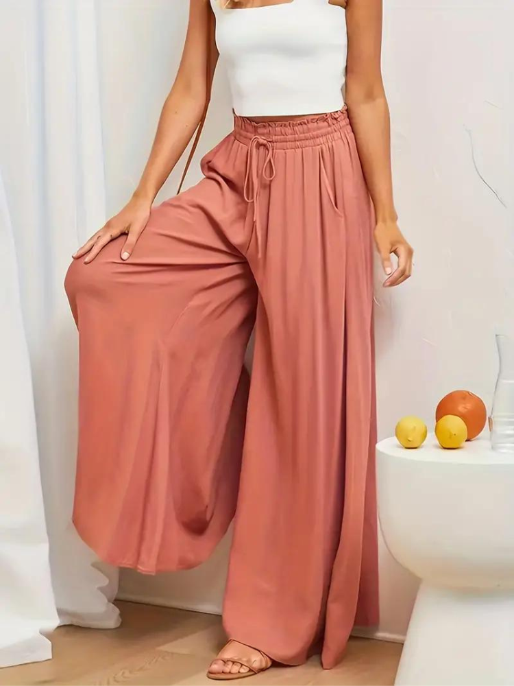 Damesbroek hoge taille – Elegante pantalon met comfortabele pasvorm en stijlvol ontwerp