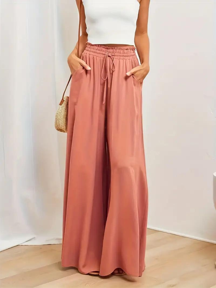 Damesbroek hoge taille – Elegante pantalon met comfortabele pasvorm en stijlvol ontwerp