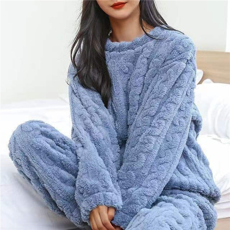 Zachte Pyjama Set Dames – Comfortabele Nachtkleding van Katoen met Lange Mouwen