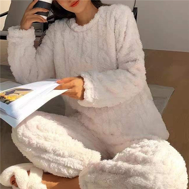 Zachte Pyjama Set Dames – Comfortabele Nachtkleding van Katoen met Lange Mouwen