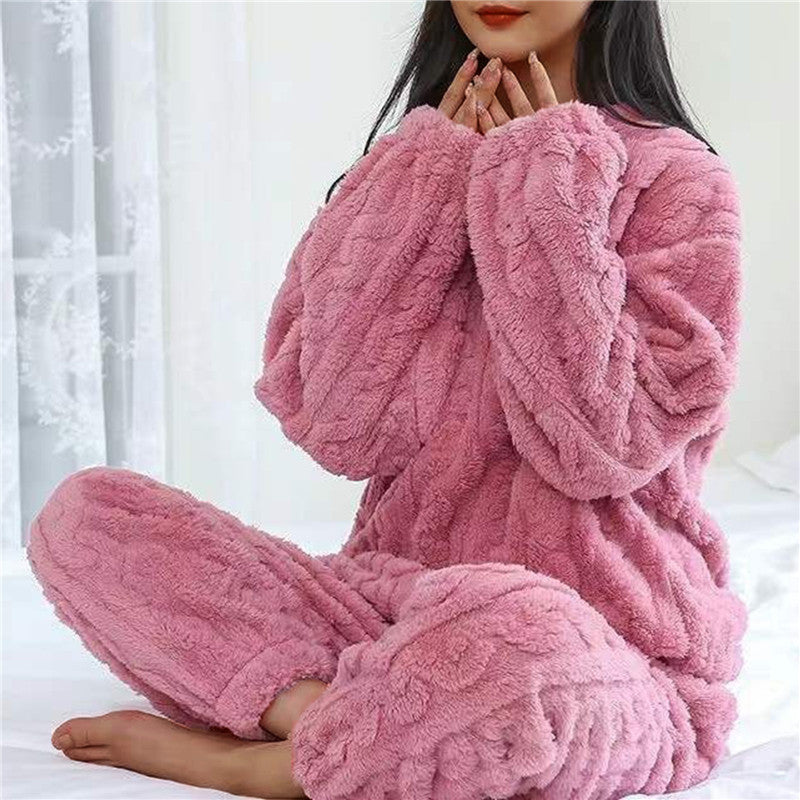 Zachte Pyjama Set Dames – Comfortabele Nachtkleding van Katoen met Lange Mouwen