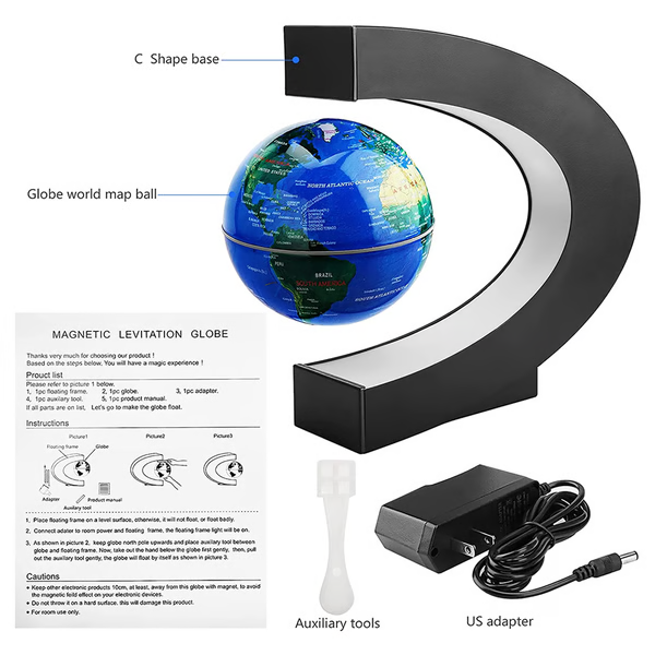 Magnetische Globe met LED Verlichting
