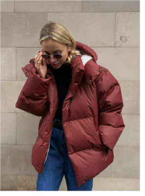 Dames Pufferjack met Capuchon – Oversized Winterjas voor Koud Weer