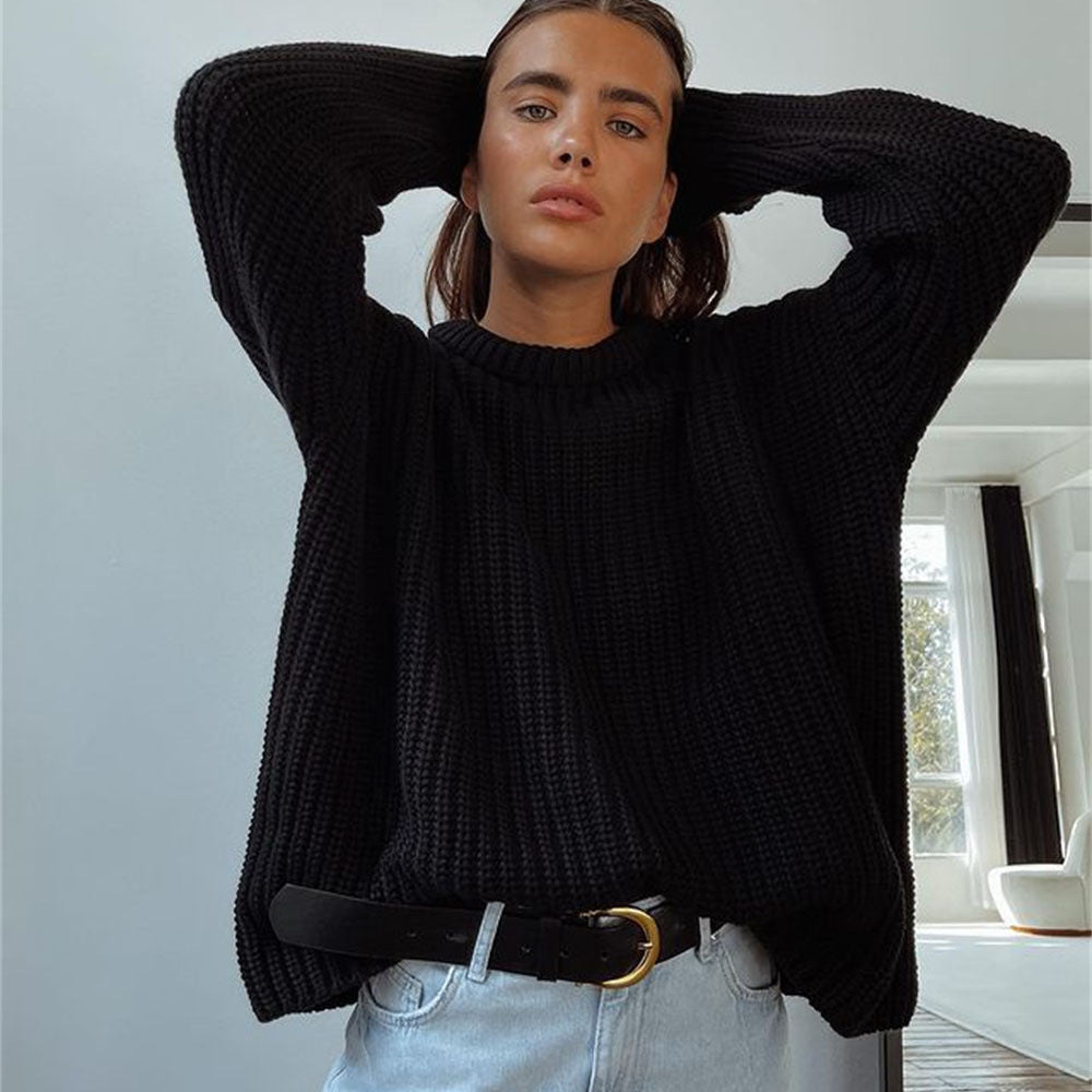 Dames Pullover Grote Maten – Comfortabele Ronde Hals Trui voor Elke Gelegenheid