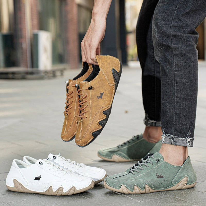 Comfortabele leren schoenen unisex – UltraFlex barefoot stijl voor dagelijks gebruik