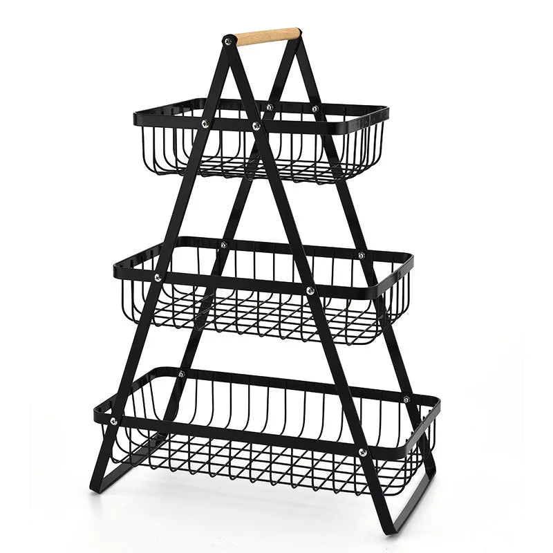 Metalen Fruitmand Stand Keukenopslag Circular