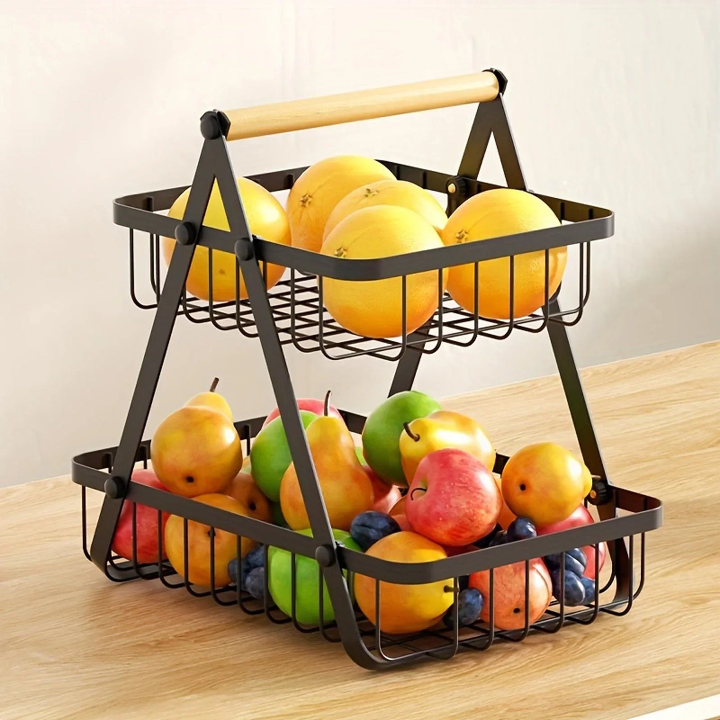 Metalen Fruitmand Stand Keukenopslag Circular