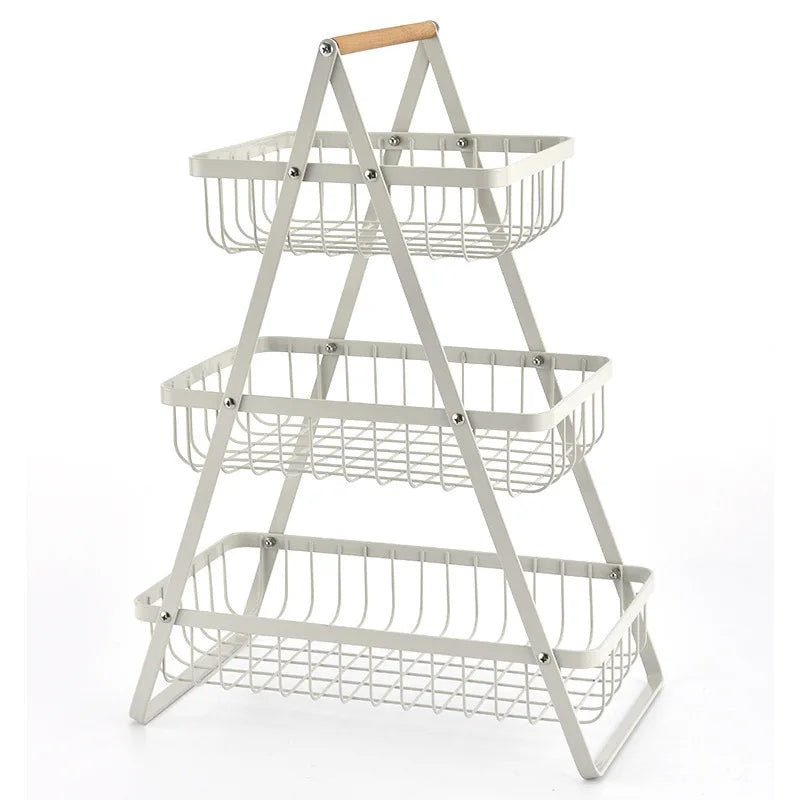 Metalen Fruitmand Stand Keukenopslag Circular