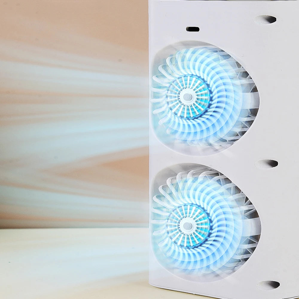 Mini Airconditioner Bureauventilator met Spray Koeling
