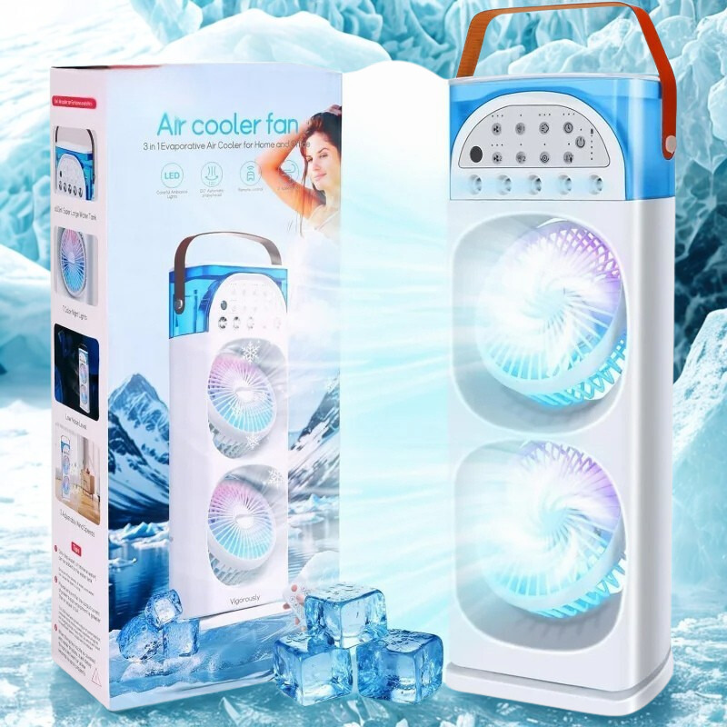 Mini Airconditioner met Luchtbevochtiger en LED Licht