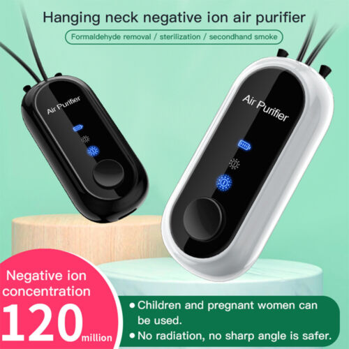 Mini Luchtreiniger Hanger Draagbaar USB-opladen