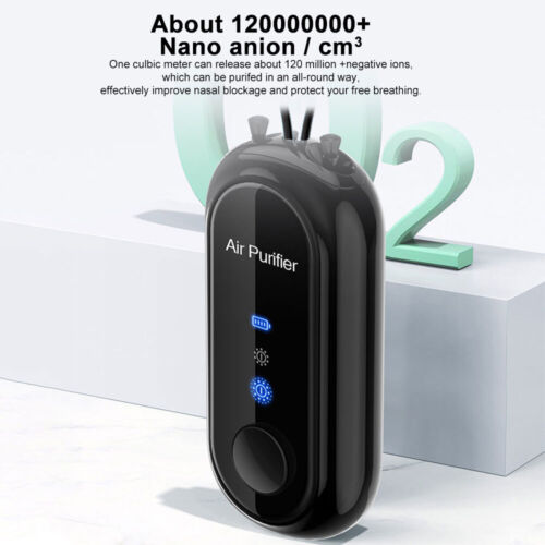 Mini Luchtreiniger Hanger Draagbaar USB-opladen