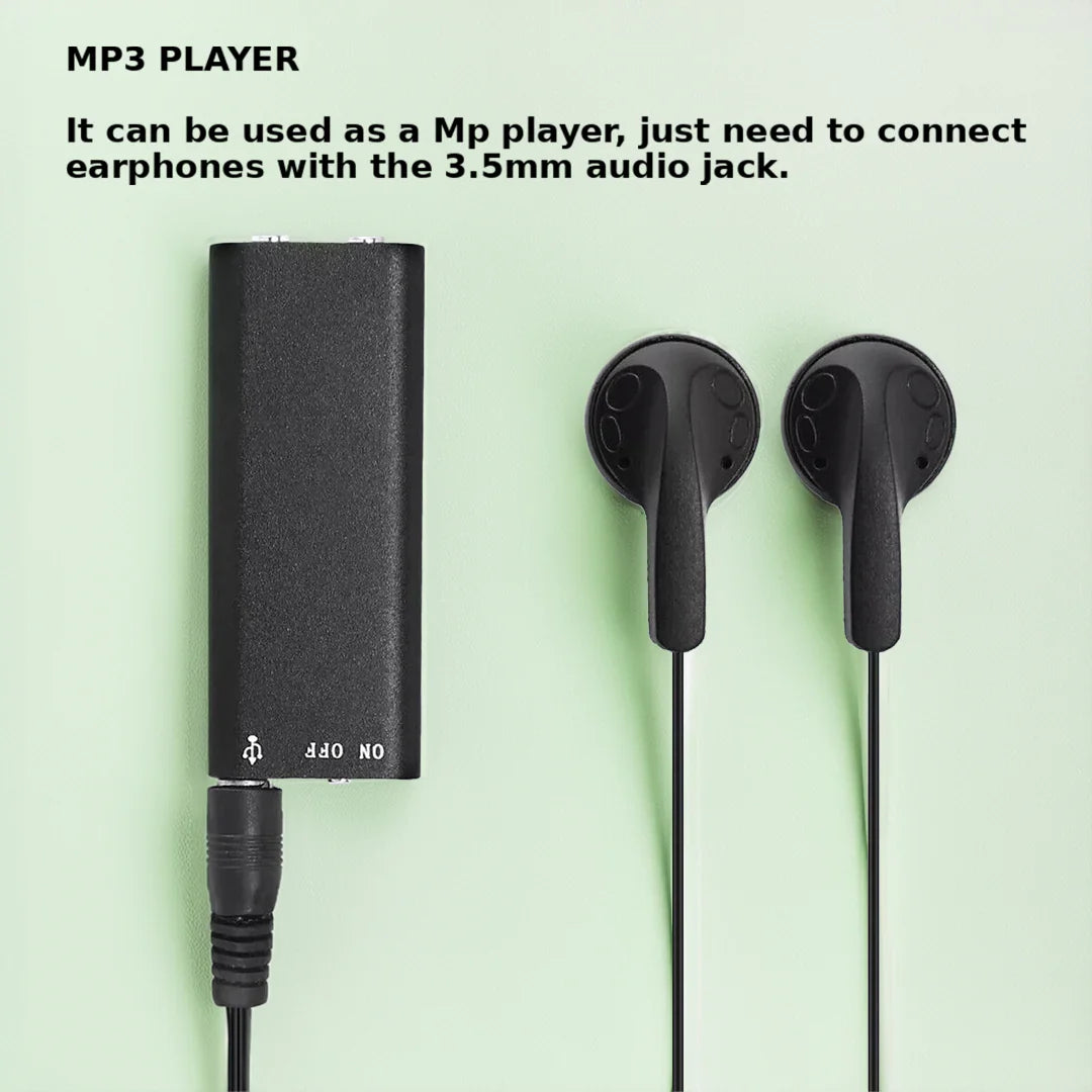 Mini Spraakgestuurde Recorder Draagbaar Audio-opnameapparaat