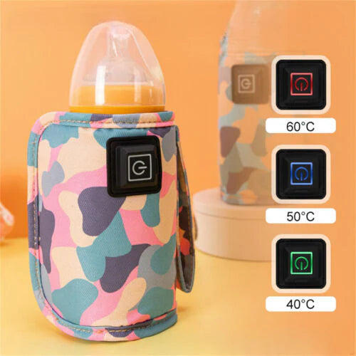 Mobiele flesverwarmer voor babyvoeding