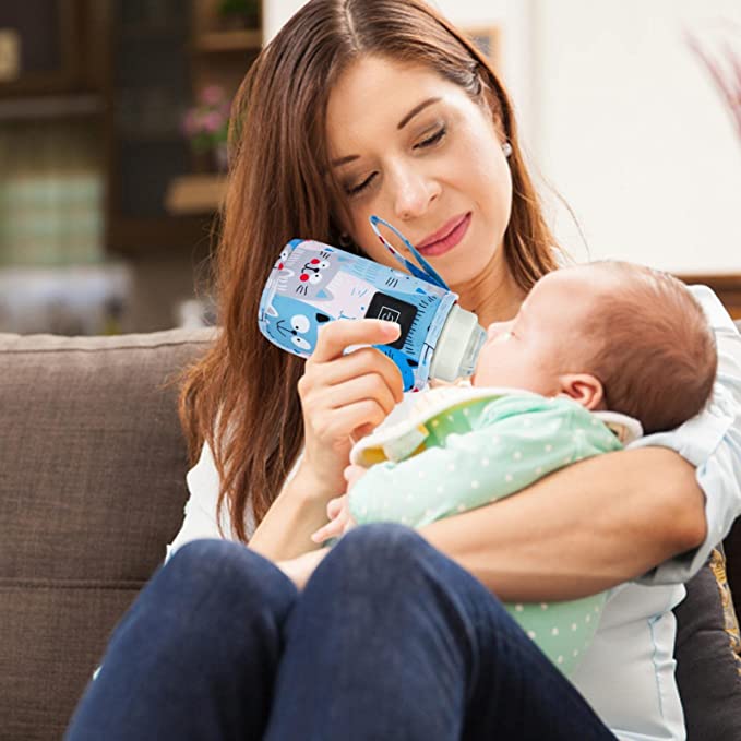 Mobiele flesverwarmer voor babyvoeding