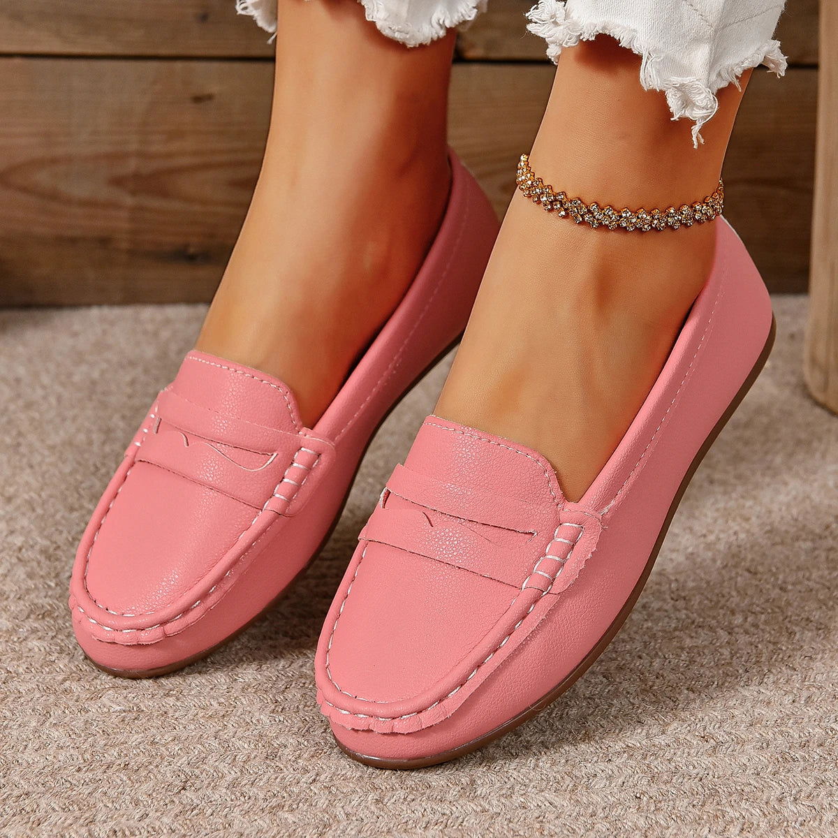 Mocassins Dames – Klassieke Comfortabele Schoenen voor Dagelijks Gebruik
