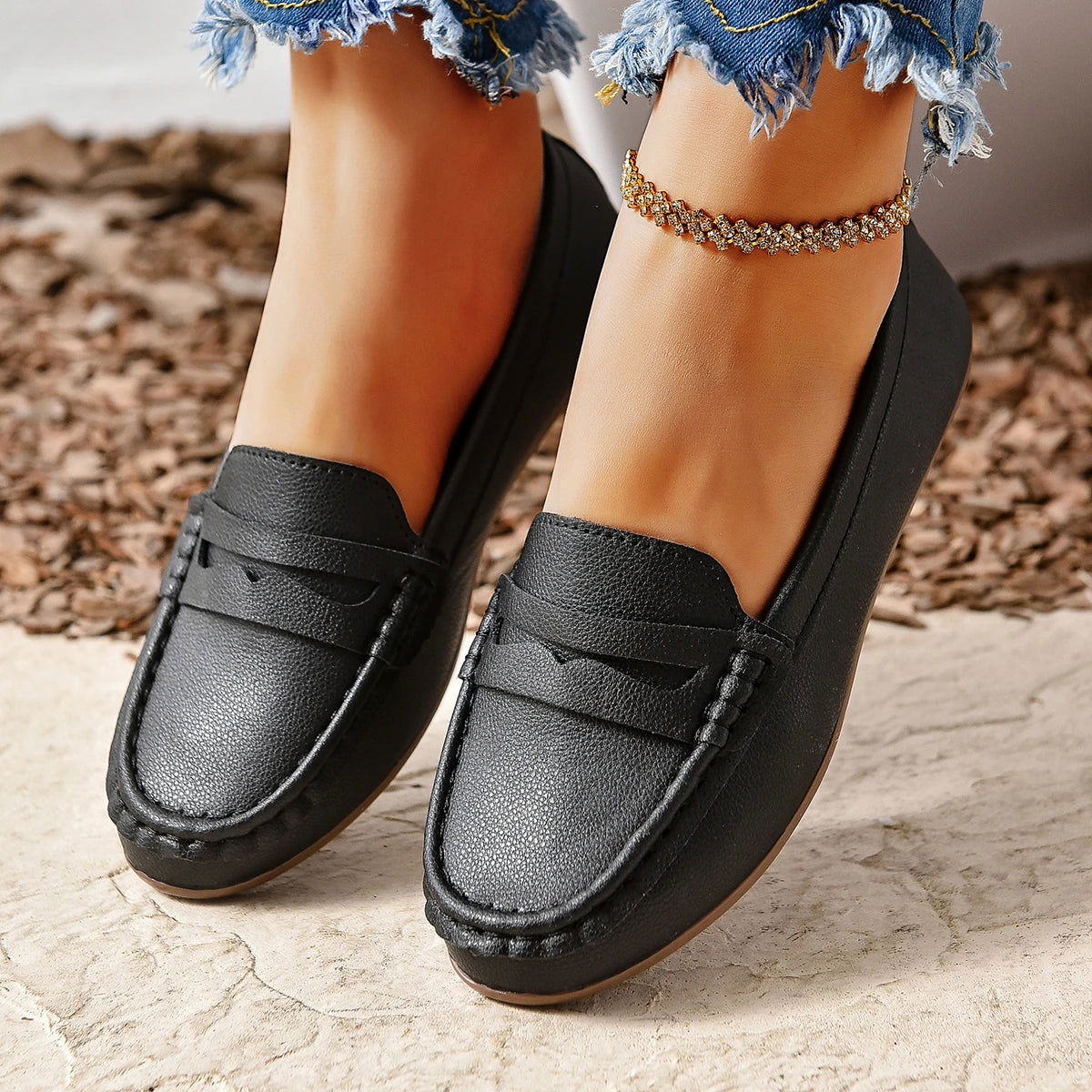 Mocassins Dames – Klassieke Comfortabele Schoenen voor Dagelijks Gebruik