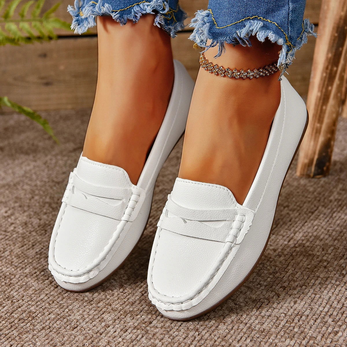 Mocassins Dames – Klassieke Comfortabele Schoenen voor Dagelijks Gebruik