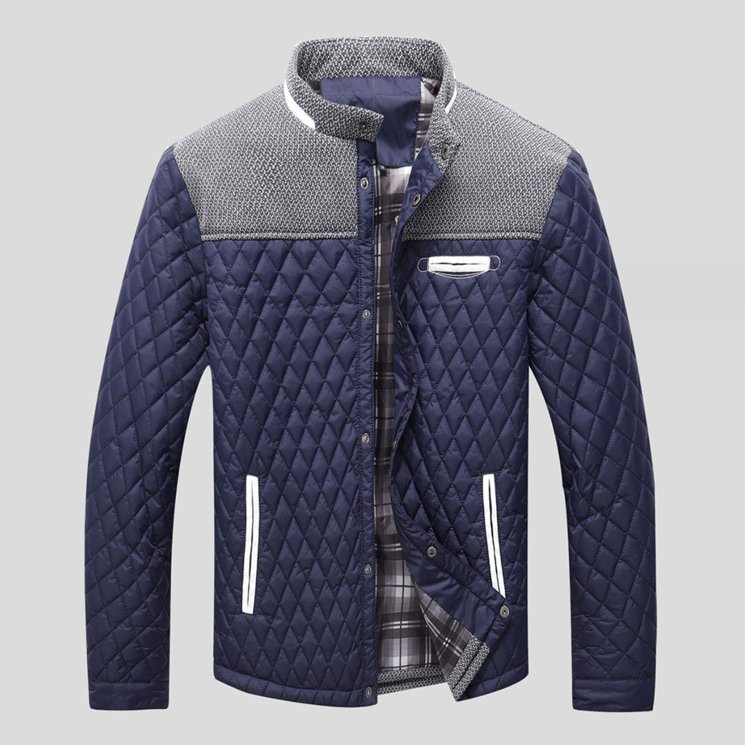 Heren Steppjacke – Warme gewatteerde jas voor heren met capuchon en trendy design