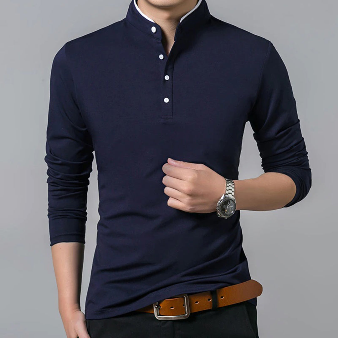 Langarmshirt heren – Comfortabel shirt met lange mouwen voor casual gebruik
