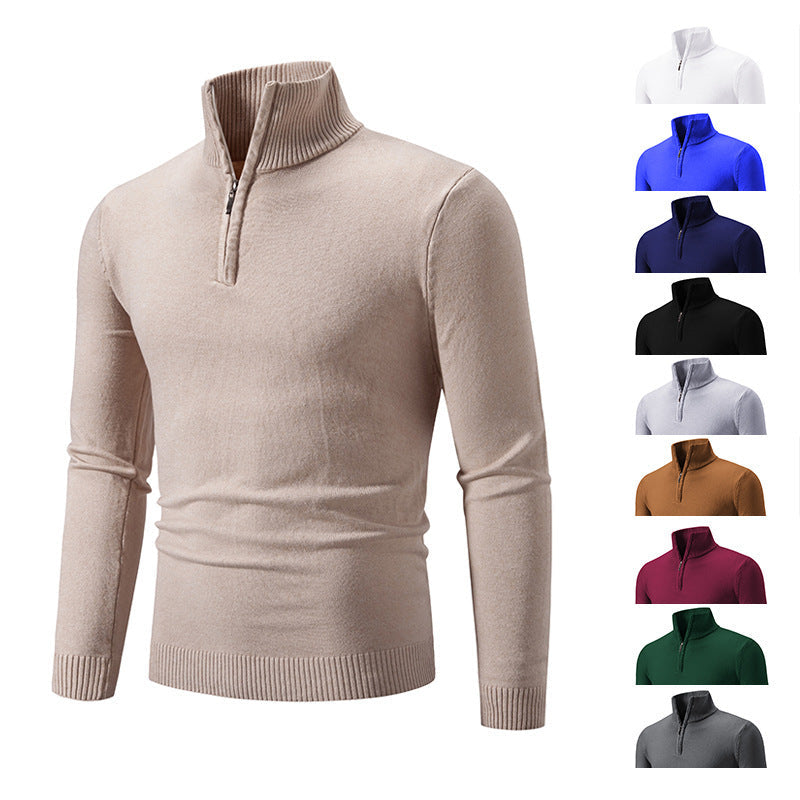 Heren Rollkragenpullover met Rits – Comfortabele en stijlvolle trui voor heren