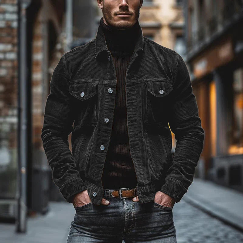 Heren Knopfjacke – Casual jasje met borstzakken en comfortabele pasvorm