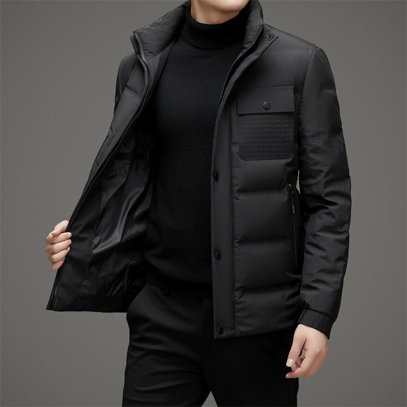 Geïsoleerde gewatteerde jas heren – Elegante winterjas met capuchon en stijlvol ontwerp